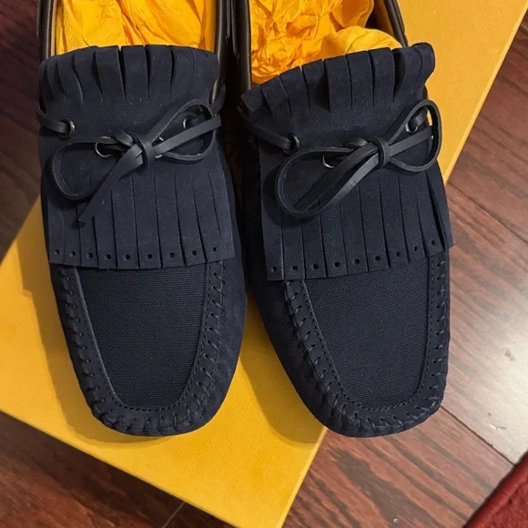 TOD’s Men\'s Navy Loafers, UK9 / US10 Man BLUE Loafers in Suede XXM0ZF0Q920RE08MCU805 | Tods main image 4